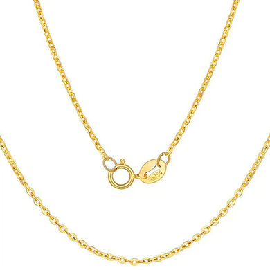 18 INCHES 18KT SOLID YELLOW GOLD NECKLACE