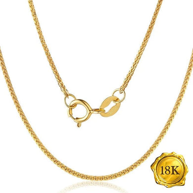 18 INCHES 0.67 GM 18KT SOLID YELLOW GOLD ROPE CHAIN