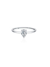 Load image into Gallery viewer, 925 Silver Lab Diamond Moissanite Minimalist Engagment Ring