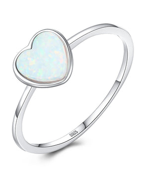 Heart Classic 925 Sterling Silver White Inspire Ring
