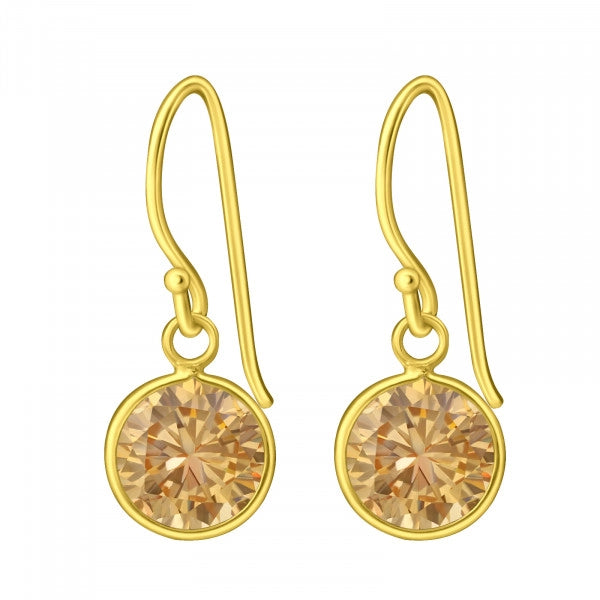 Classic Circle Dangle 925 Silver Earring