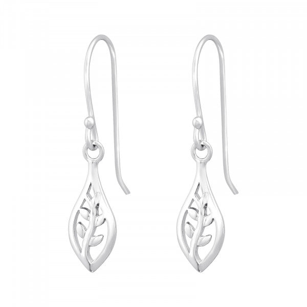 Silver Leaf 925 Silver Earring