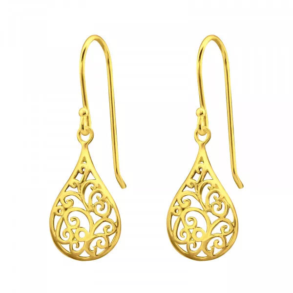 Gold Classic Silver 925 Silver Earring