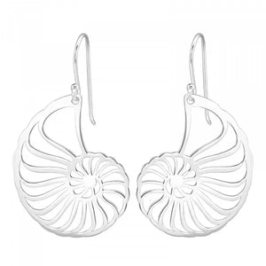 Classic Trendy Spiral Shell 925 Silver Earring