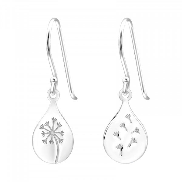 Classic Flower Dangle 925 Silver Earring