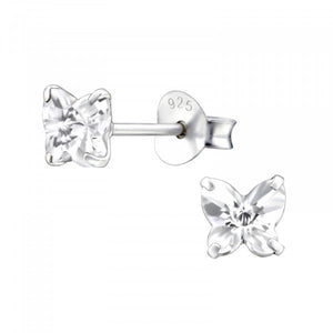 Butterfly Zirconia Diamond 925 Silver Earrings Zirconia Minimalist