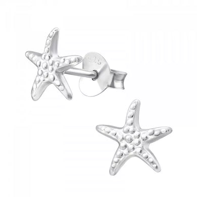 Starfish 925 Sterling Silver Wave Stud Earring
