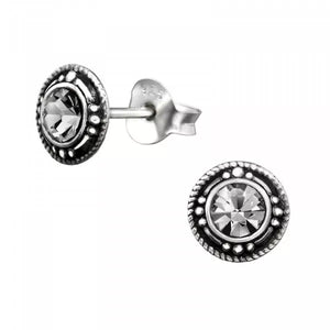 Zirconia Diamond 925 Silver Earrings Zirconia Minimalist