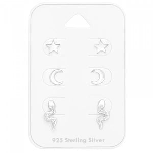 Diamond 925 Silver Earrings Minimalist