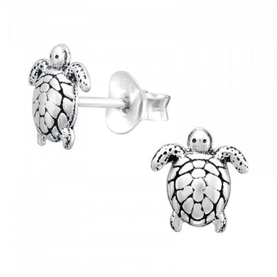 Turtle 925 Sterling Silver Ocean LIfe Stud Earring