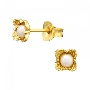 Classic Pearl Inspire 925 Sterling Silver Stud Earrings