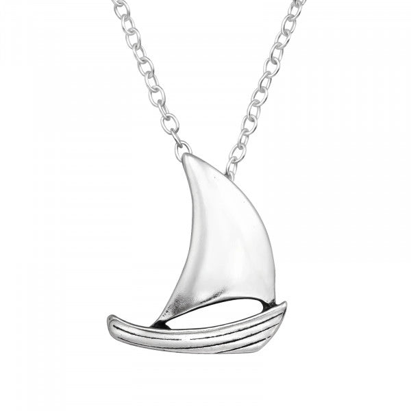 Sailboat 925 Sterling Silver Sea Life Necklace