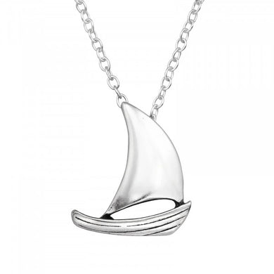 Sailboat 925 Sterling Silver Sea Life Necklace