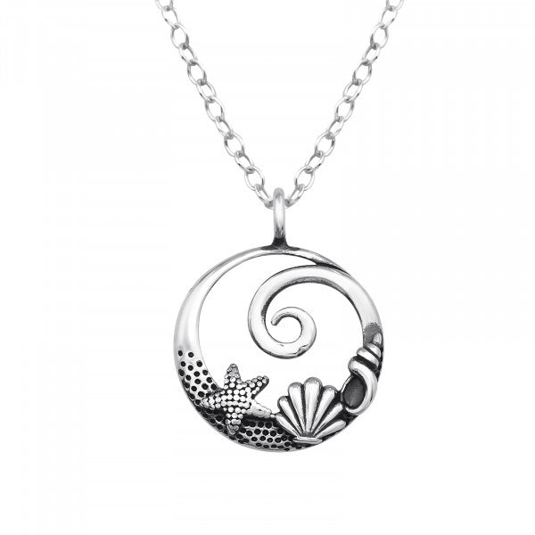 925 Sterling Silver Sea Life Necklace