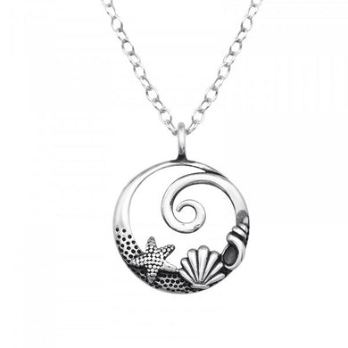 925 Sterling Silver Sea Life Necklace