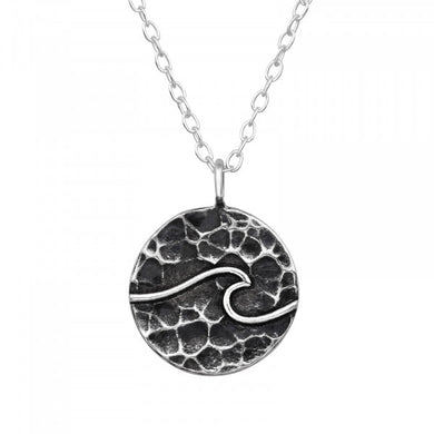 Wave 925 Sterling Silver Sea Life Necklace