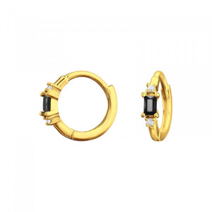 Classic Gold Hoops 925 Silver Earrings