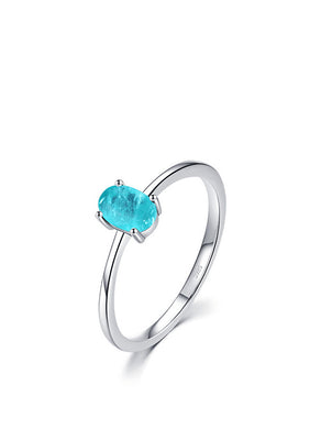 Classic 925 Sterling Silver Blue Opal Inspire Ring