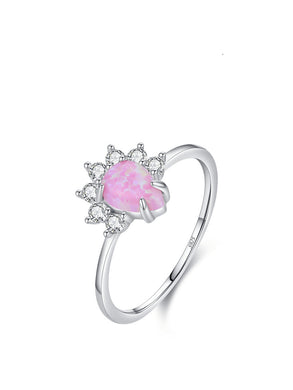 925 Sterling Silver Pink Inspire Opal Ring