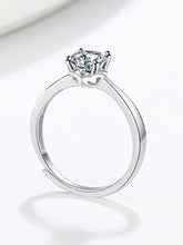 Load image into Gallery viewer, 925 Sterling Silver Engagement Ring Diamond Zirconia