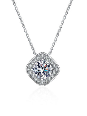 925 Silver Lab Diamond Moissanite Classic Necklace