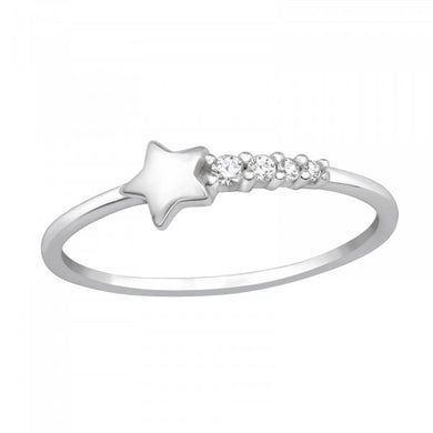 Minimalist Star 925 Silver Ring