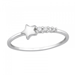 Minimalist Star 925 Silver Ring