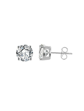 925 Silver Earrings Cubic Zirconia Minimalist