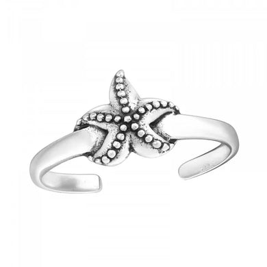 925 Sterling Silver Sea Life Ring Earring