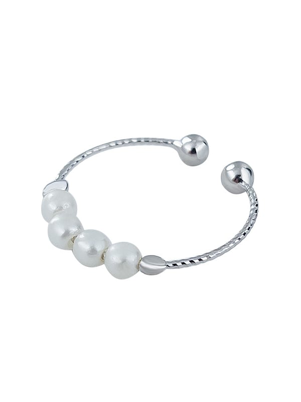 925 Sterling Silver  Ring Pearl