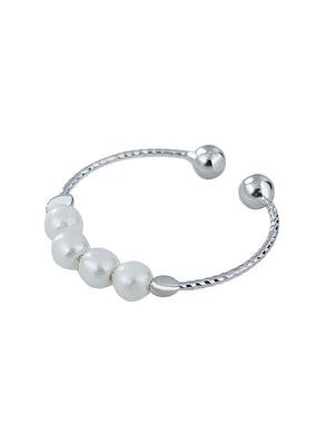 925 Sterling Silver  Ring Pearl