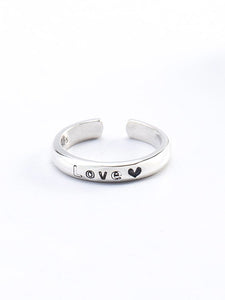 925 Sterling Silver  Ring Forever Love