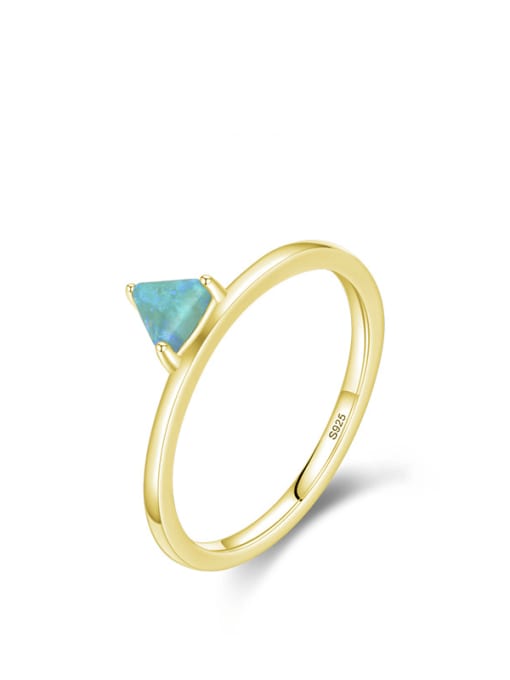 Gold 925 Sterling Silver White Inspire Ring