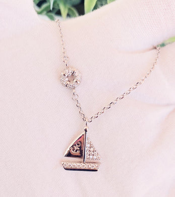 925 Silver Sailboat Chain