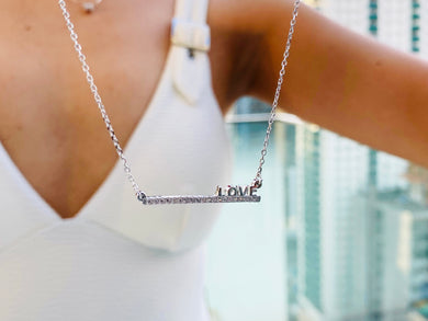 925 Silver Necklace Love Trendy Collection