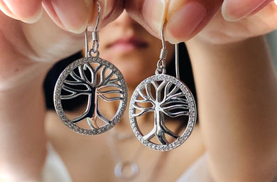 925 Silver Earring Tree Trendy Collection