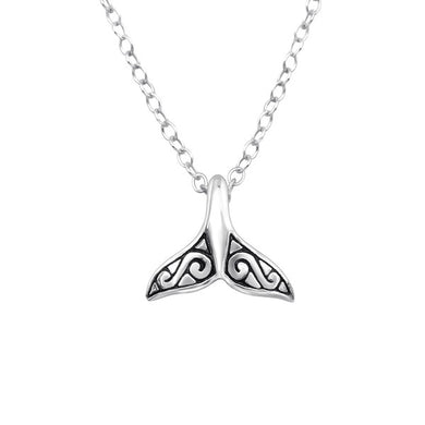 925 Silver Whale's Tail Necklace