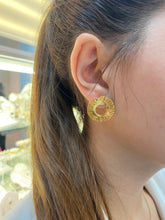Load image into Gallery viewer, &quot;Big Circle&quot; Earrings in 925 Silver Plated in 14K Gold