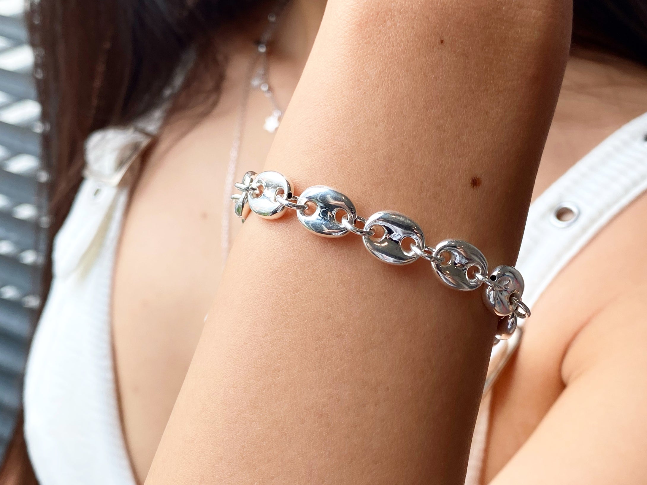 925 Silver Bracelet Gucci Link