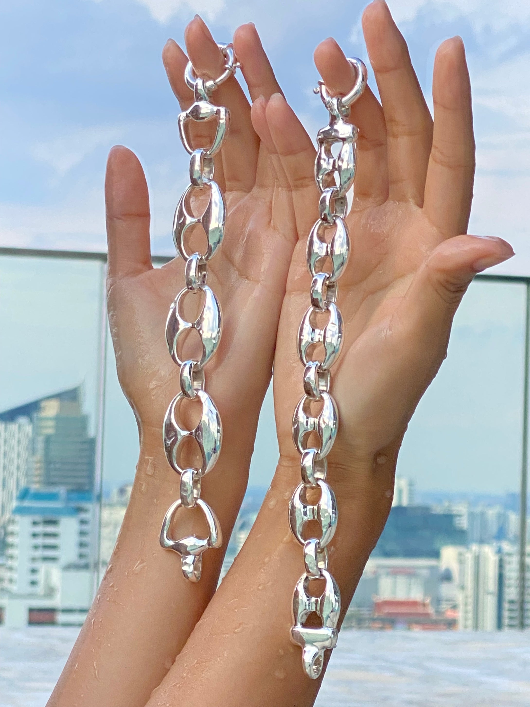 925 Silver Bracelet Gucci Link