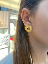 Load image into Gallery viewer, &quot;Big Circle&quot; Earrings in 925 Silver Plated in 14K Gold