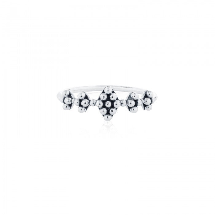925 Silver Boho Tiny Diamond