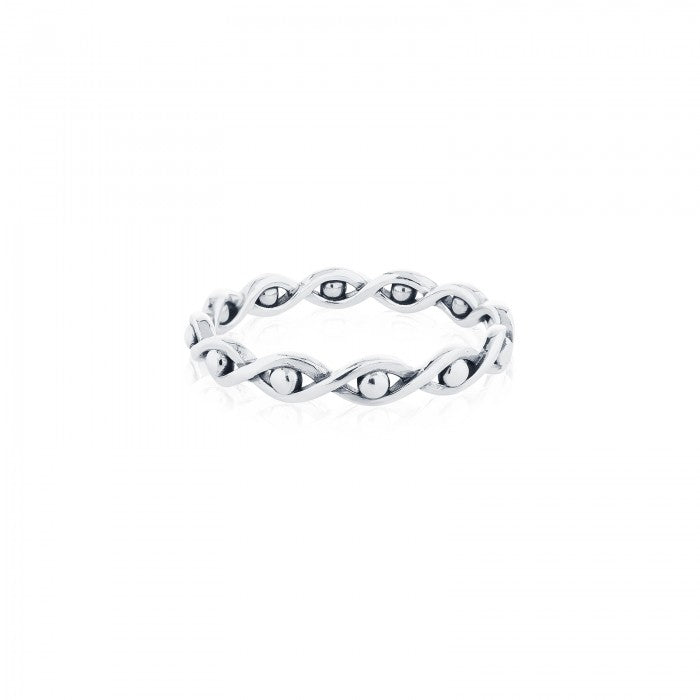 925 Silver Boho Tiny Eye