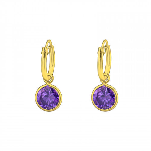 925 Silver Hanging Hoops Earring