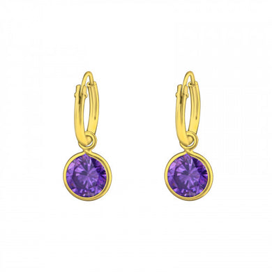 925 Silver Hanging Hoops Earring