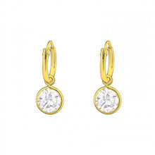 Load image into Gallery viewer, 925 Silver Hanging Hoops Earring