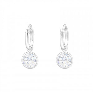 925 Silver Hanging Hoops Earring