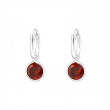 Load image into Gallery viewer, 925 Silver Hanging Hoops Earring