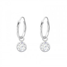 Load image into Gallery viewer, 925 Silver Hanging Hoops Earring