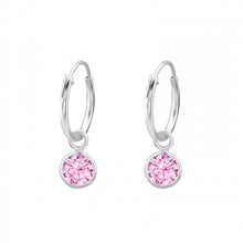 Load image into Gallery viewer, 925 Silver Hanging Hoops Earring